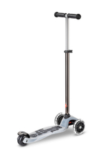 Самокат Maxi Micro Deluxe Flux LED Неохром черный