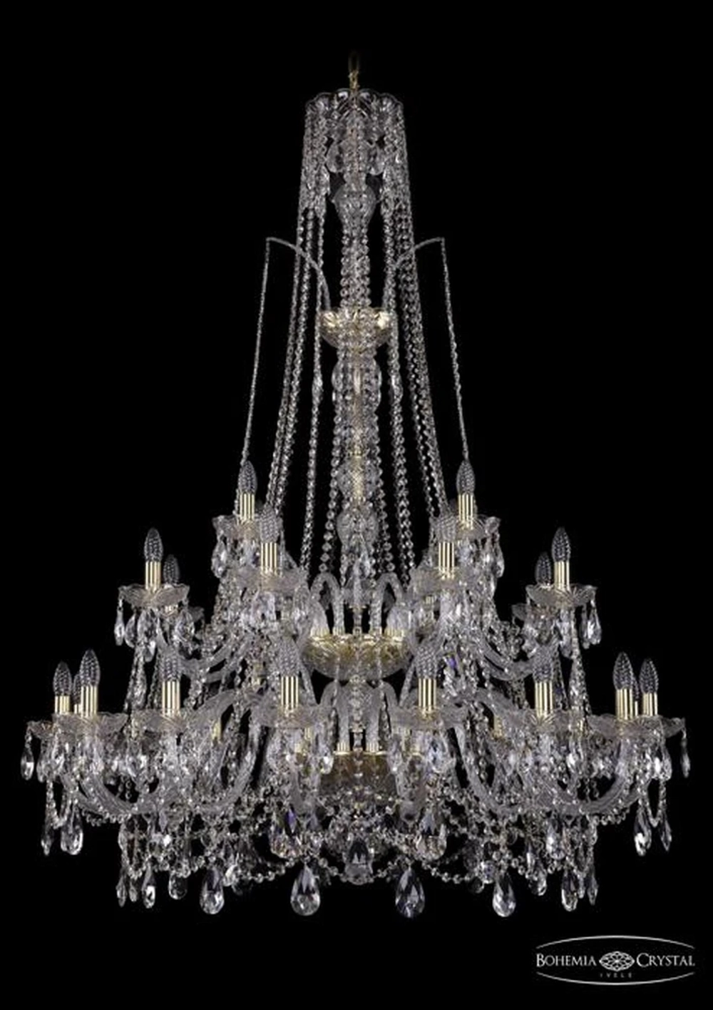 Подвесная люстра Bohemia Ivele 1411/16+8+4/400/XL-150/2d/G