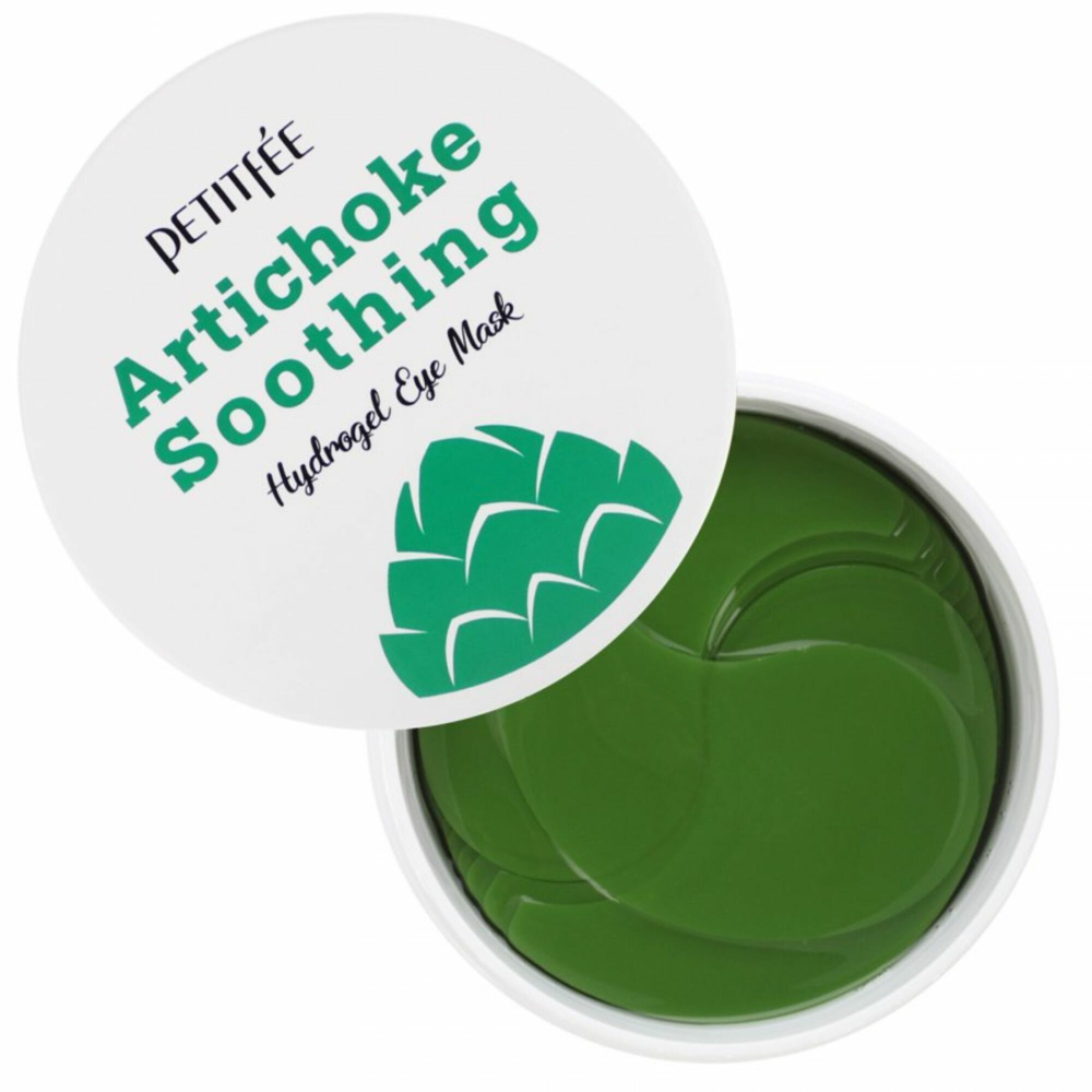 Petitfee Противоотёчные гидрогелевые патчи с артишоком Artichoke Soothing Hydrogel Eye Mask 60 шт.
