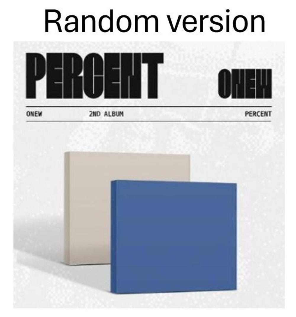 Альбом ONEW - PERCENT 2nd Album DIGIPACK RANDOM Version