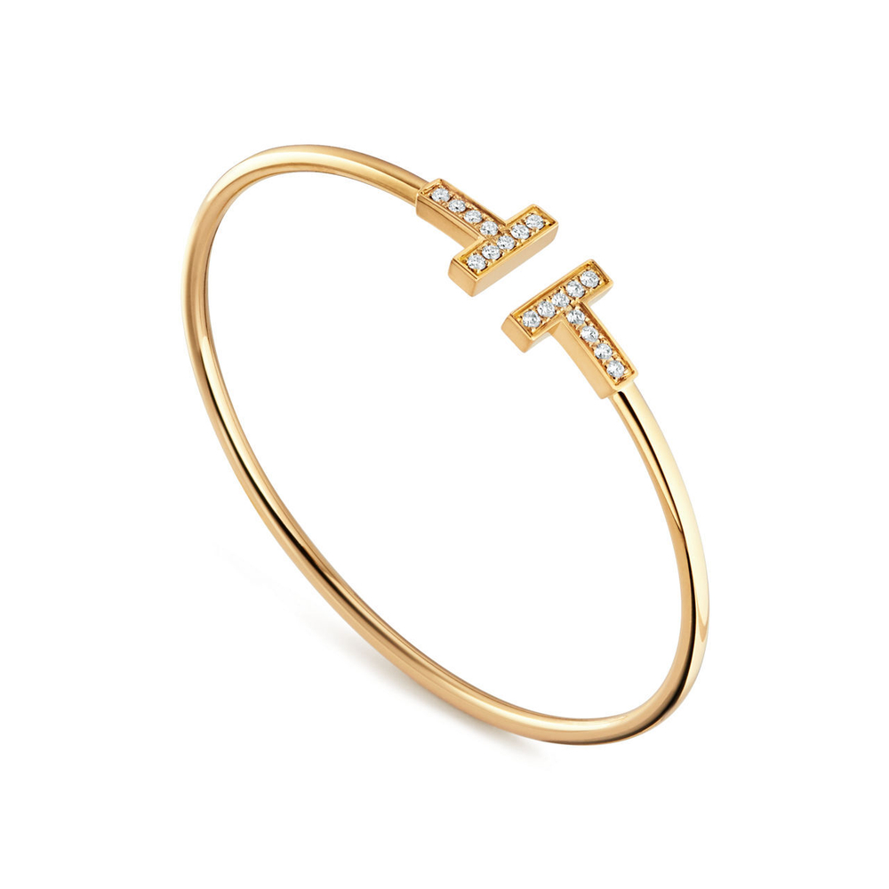 Браслет из жёлтого золота с бриллиантами 18k💠Tiffany - В наличии
