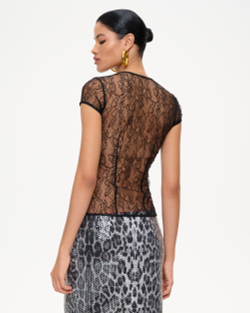 Юбка мини из пайеток с леопардовым принтом