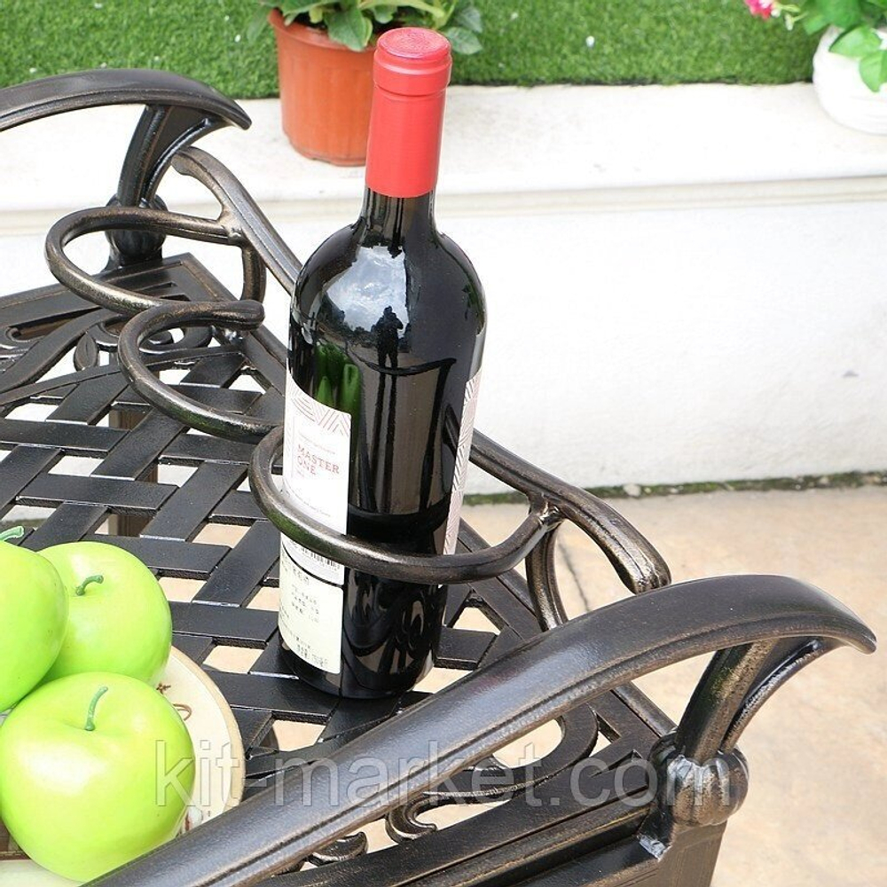 Сервировочный столик Latin из литого алюминия, античная бронза