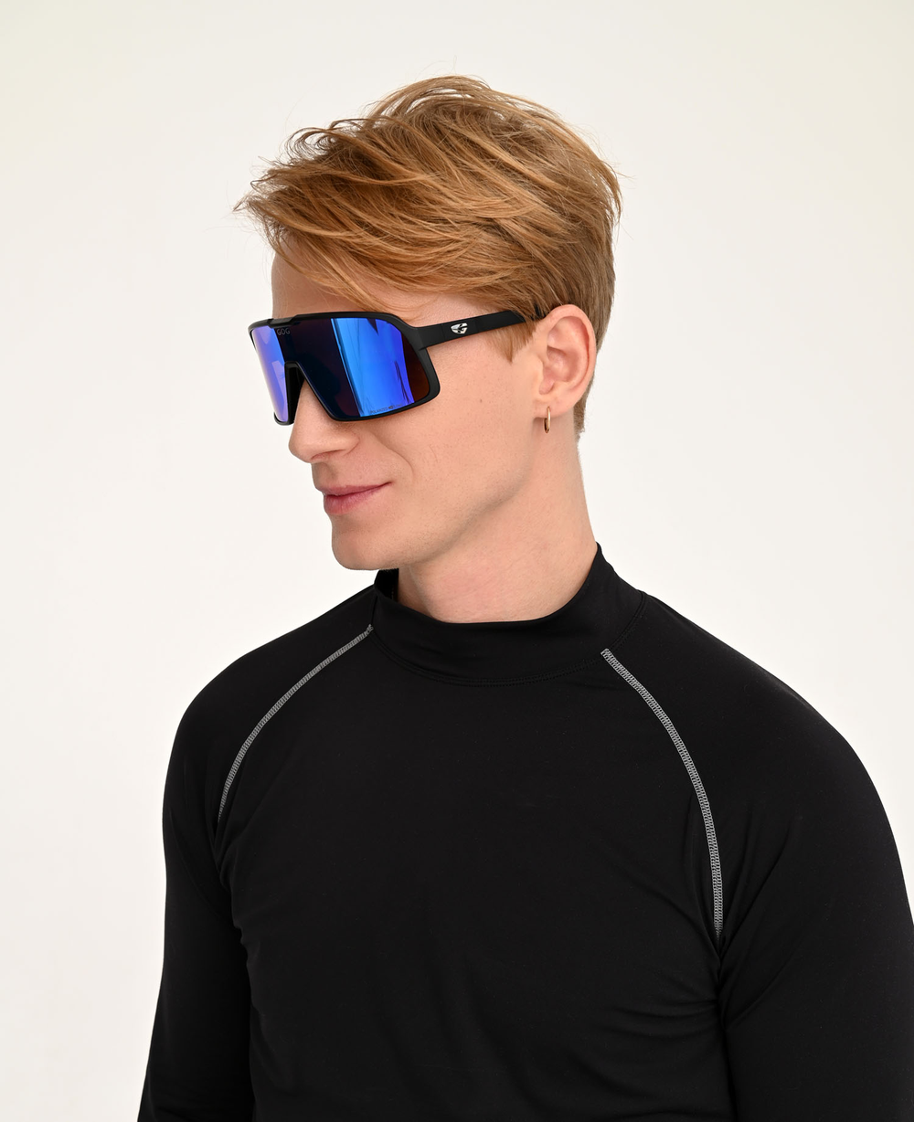 Спортивные очки GOG Kari / Matt Black / Polarized Reflex White-Blue