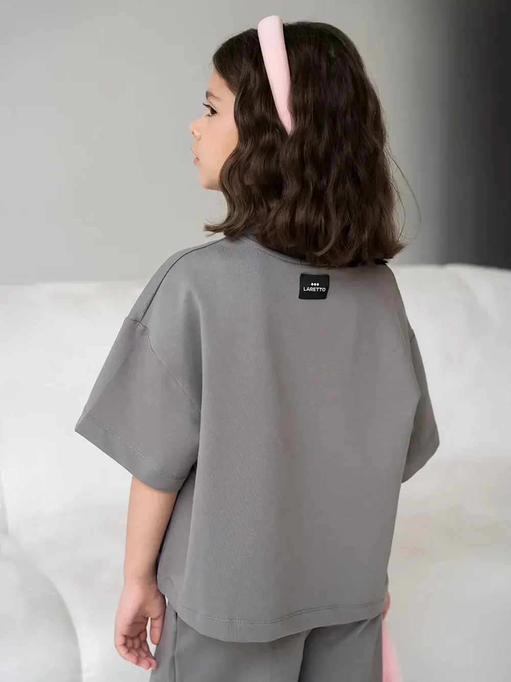 Костюм для девочки, футболка и брюки