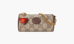 Сумка Gucci Double G Coin Purse Strawberry Wallet "Beige/Ebony"