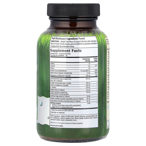 Irwin Naturals, магний PM™ и расслабляющий цветочный комплекс, 60 капсул с жидкостью