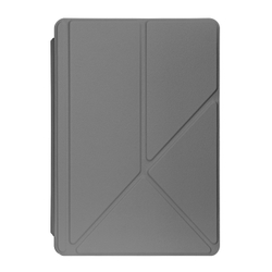 Чехол книжка серого цвета от Dux Ducis для Samsung Galaxy Tab S10 FE+, серия Magi Series Case, с держателем Pencil и функцией автоматического перехода в спящий режим