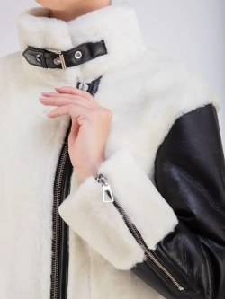 Дубленка натуральная короткая зимняя Турция