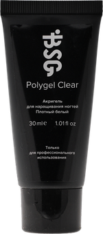 Polygel Clear - Акригель БЕЛЫЙ для наращивания ногтей