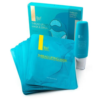 Yu.R Лифтинг комплекс для лица на основе нитевых масок - Thread Lifting Mask (гель+10 масок), 1 шт