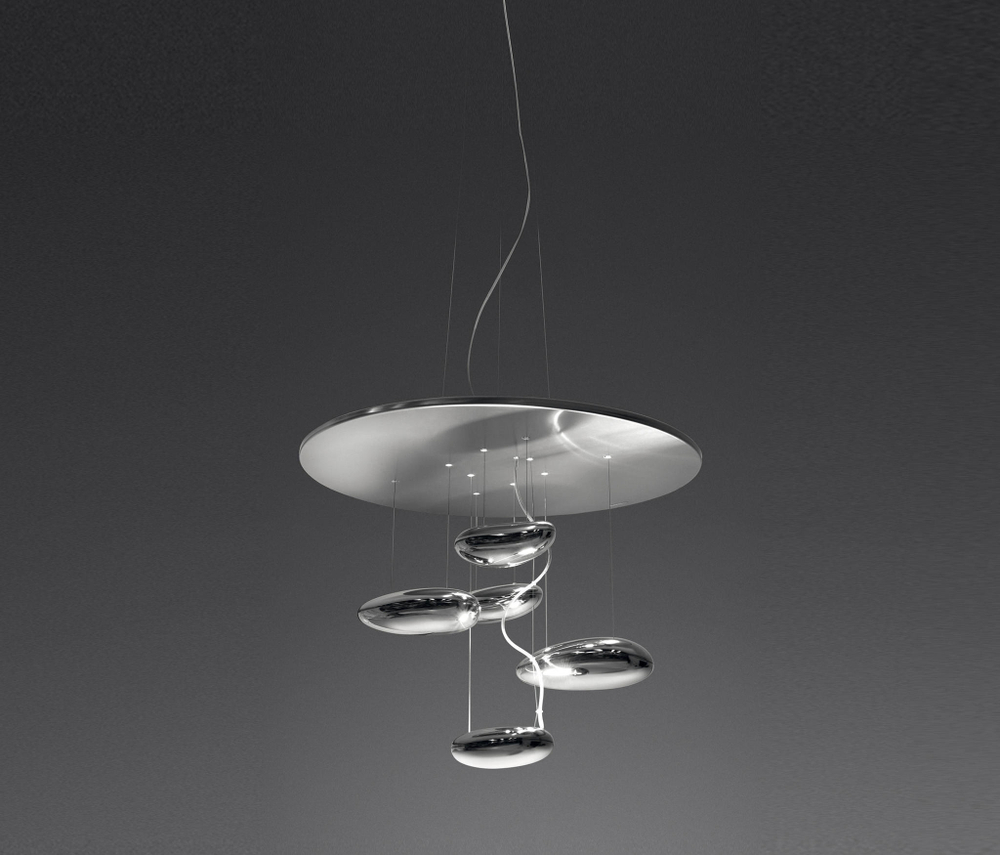 Pendant design lamp  Mercury by Artemide (6 lampshades)