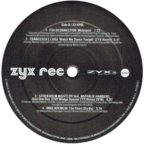 Various – ZYX Italo Disco New Generation Vol.1 LP