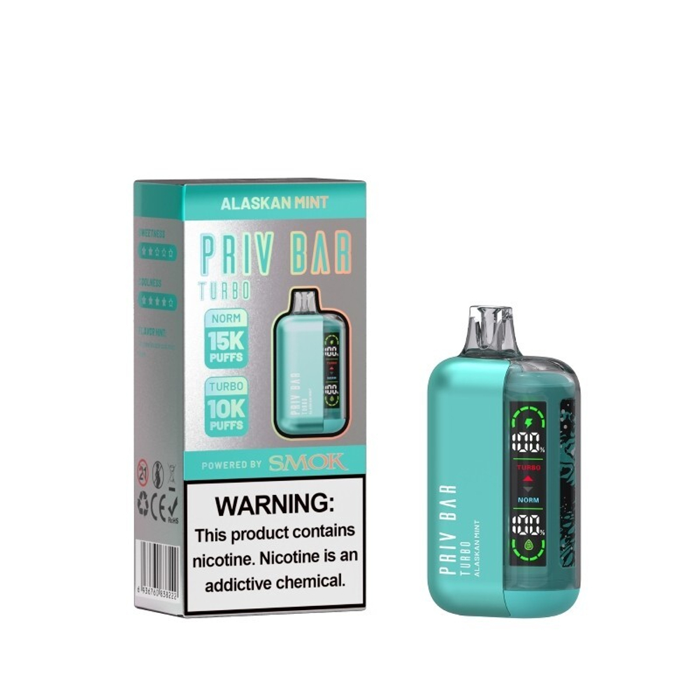 SMOK Spaceman Ultra Turbo Свежесть Аляски 15000 купить в Москве с доставкой по России