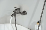 Смеситель для ванны Aquatek Европа AQ1349BGM оружейная сталь