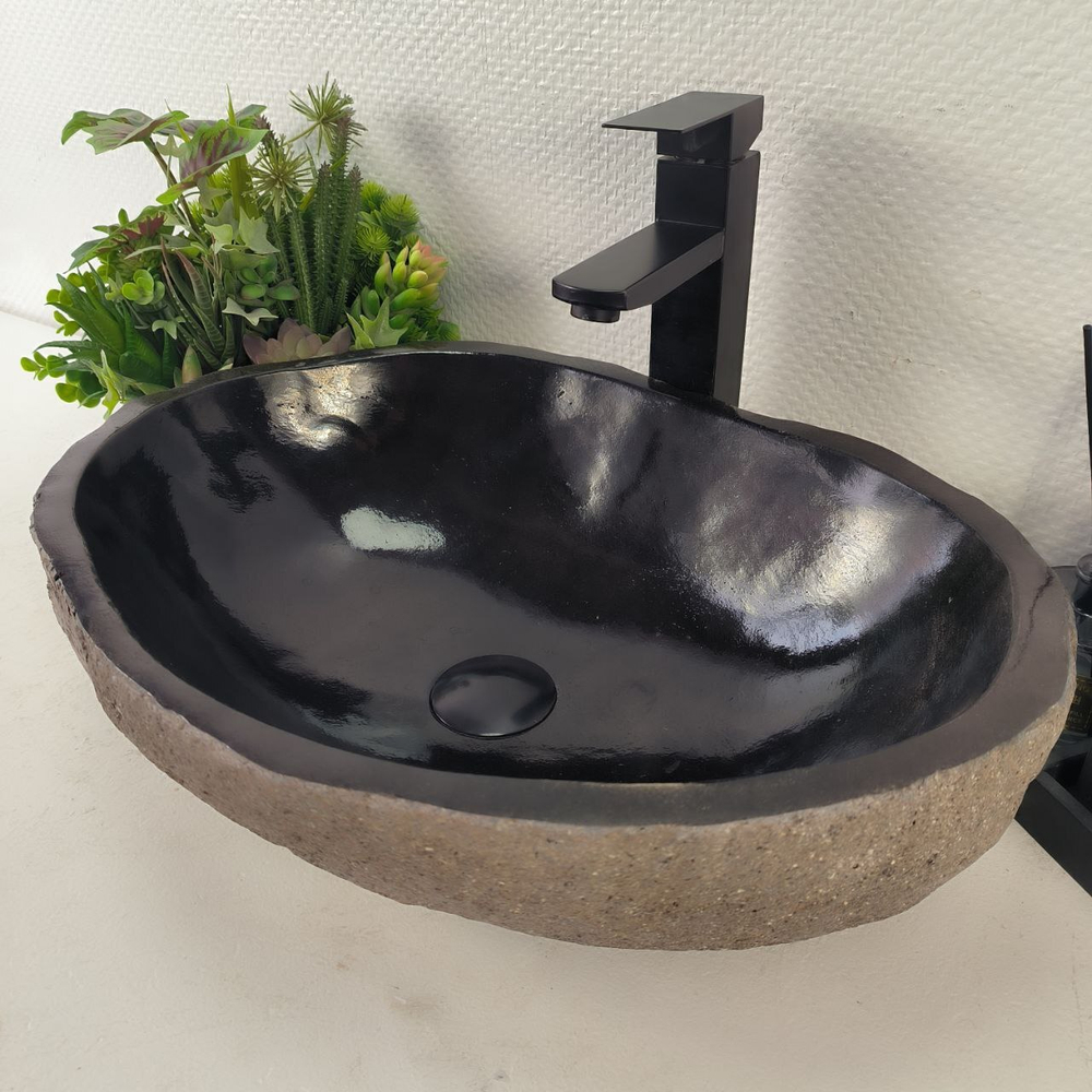 Раковина из речного камня RS-65000 50*37*15 0857