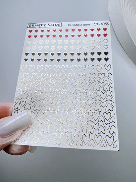 Слайдеры для маникюра фольгированные