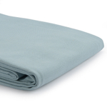 Покрывало из фактурного хлопка голубого цвета с контрастным кантом из коллекции essential, 230х250 см