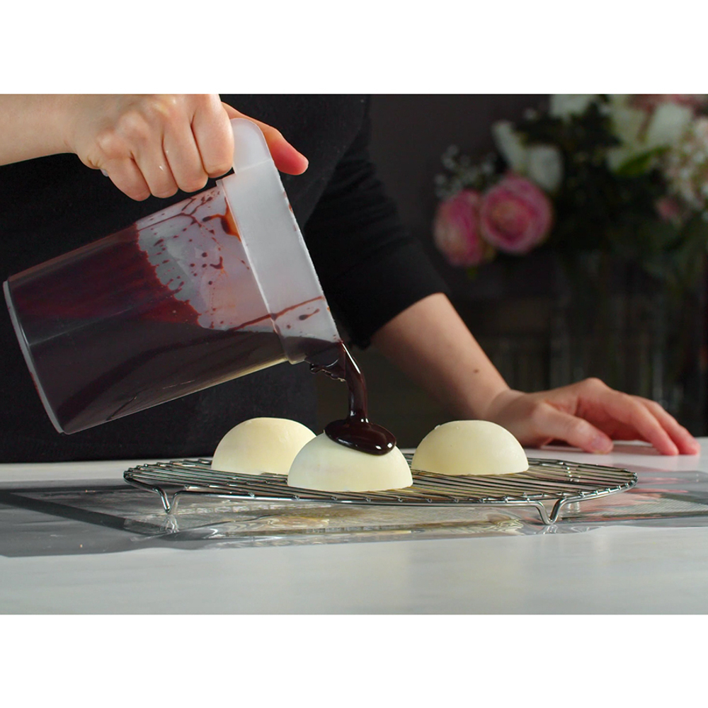 Форма силиконовая для приготовления пирожных half sphere, 18х34 см