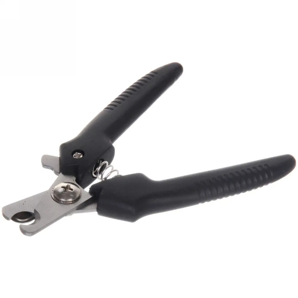 Когтерез для животных «ЗООУЛЬТРА», пружинный механизм, цвет черный, 12см