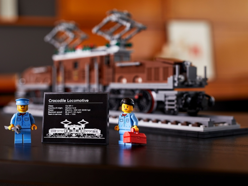 LEGO Creator Expert: Локомотив Крокодил 10277 — Crocodile Locomotive — Лего Креатор Создатель Эксперт