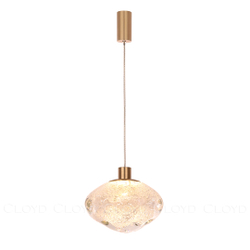 Подвесной светильник Cloyd VOCAL-A P1 / латунь - прозрачн. стекло (арт.11345)