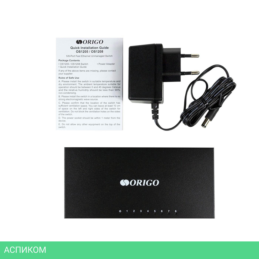 Коммутатор Origo OS1208/A1A