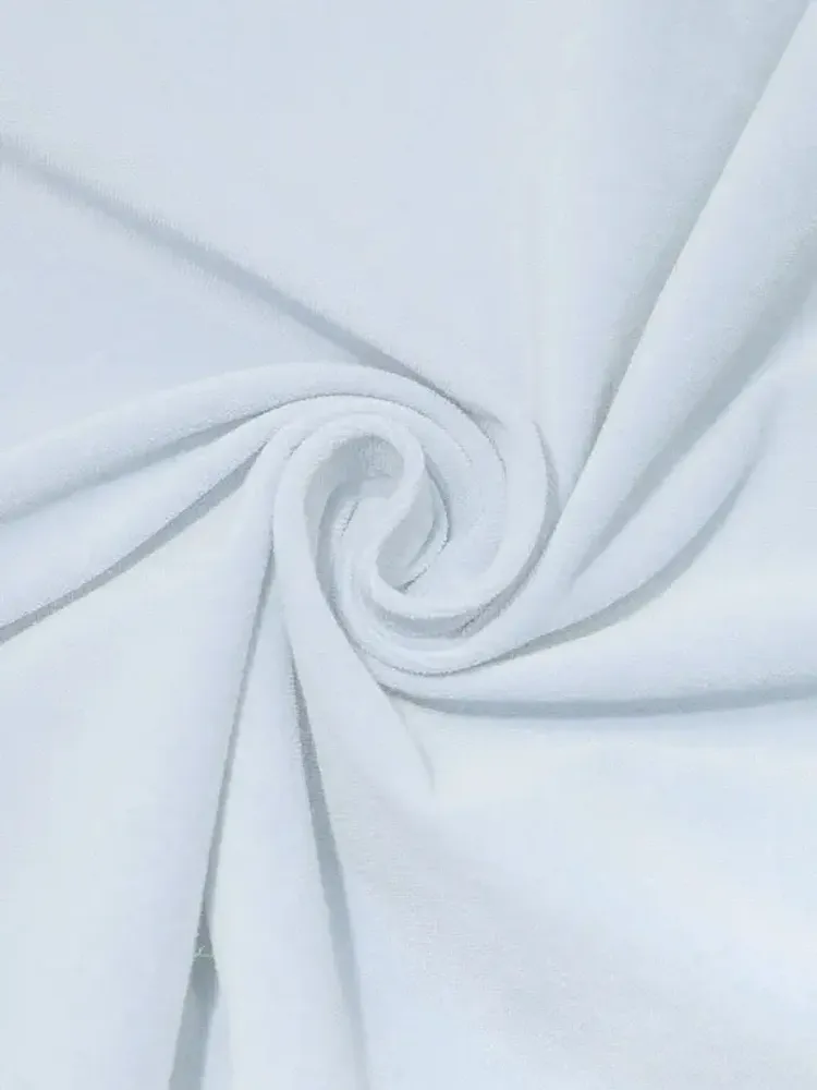 Бархат, 300 г/м2, 100% хлопок, 150 см, голубой