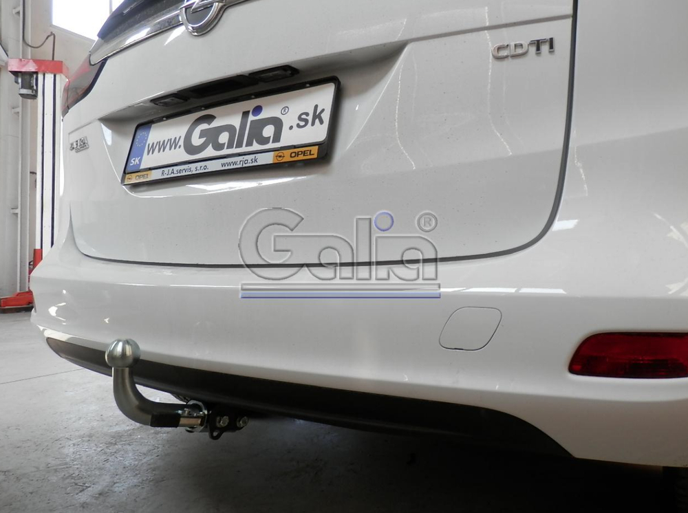 Фаркоп оцинкованный Galia O062C для Opel Zafira Tourer C 2012-(паспорт и сертификат в комплекте)(без электрики)