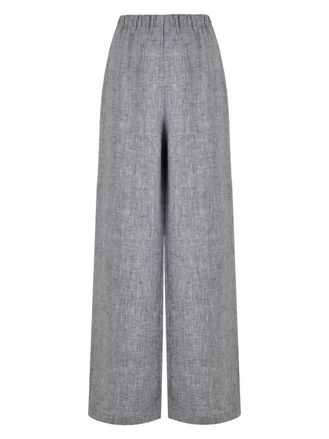 Брюки linen — Gray