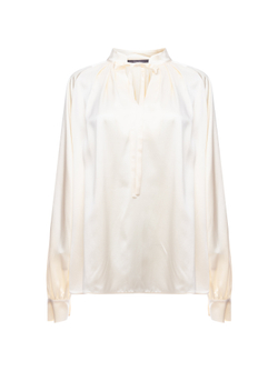 MAX MARA блузка - молочный