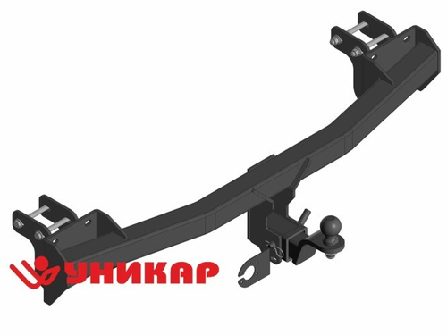 Фаркоп Mitsubishi Outlander 3 с 2012-2018 г. (без электрики) под квадратное дышло (Уникар)