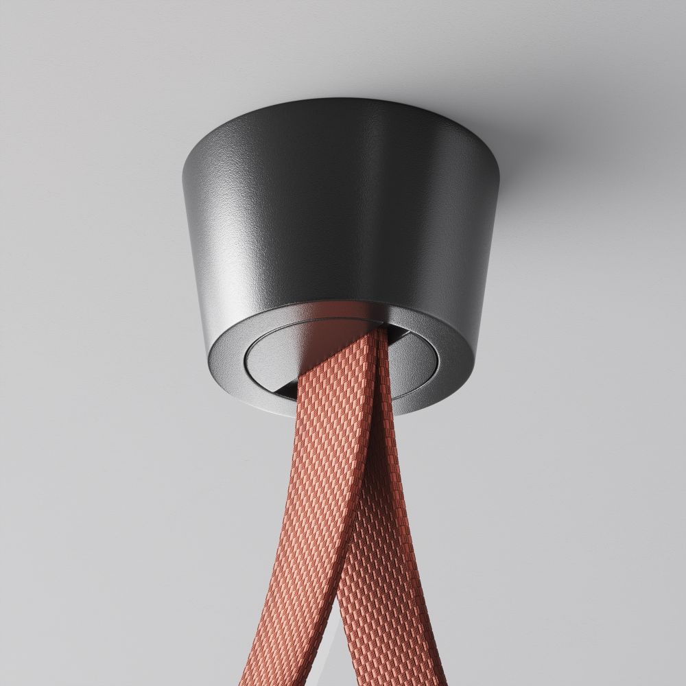 Чаша накладная для двойного вывода ленты черная Maytoni Parity TRA130CRDuo-B