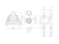 Пыльник ШРУСа (к-т) UNIO DUC-30062K