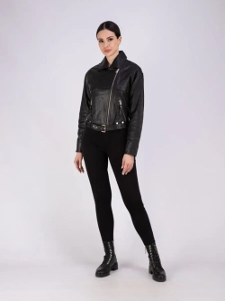 Кожаная куртка весна из натуральной кожи