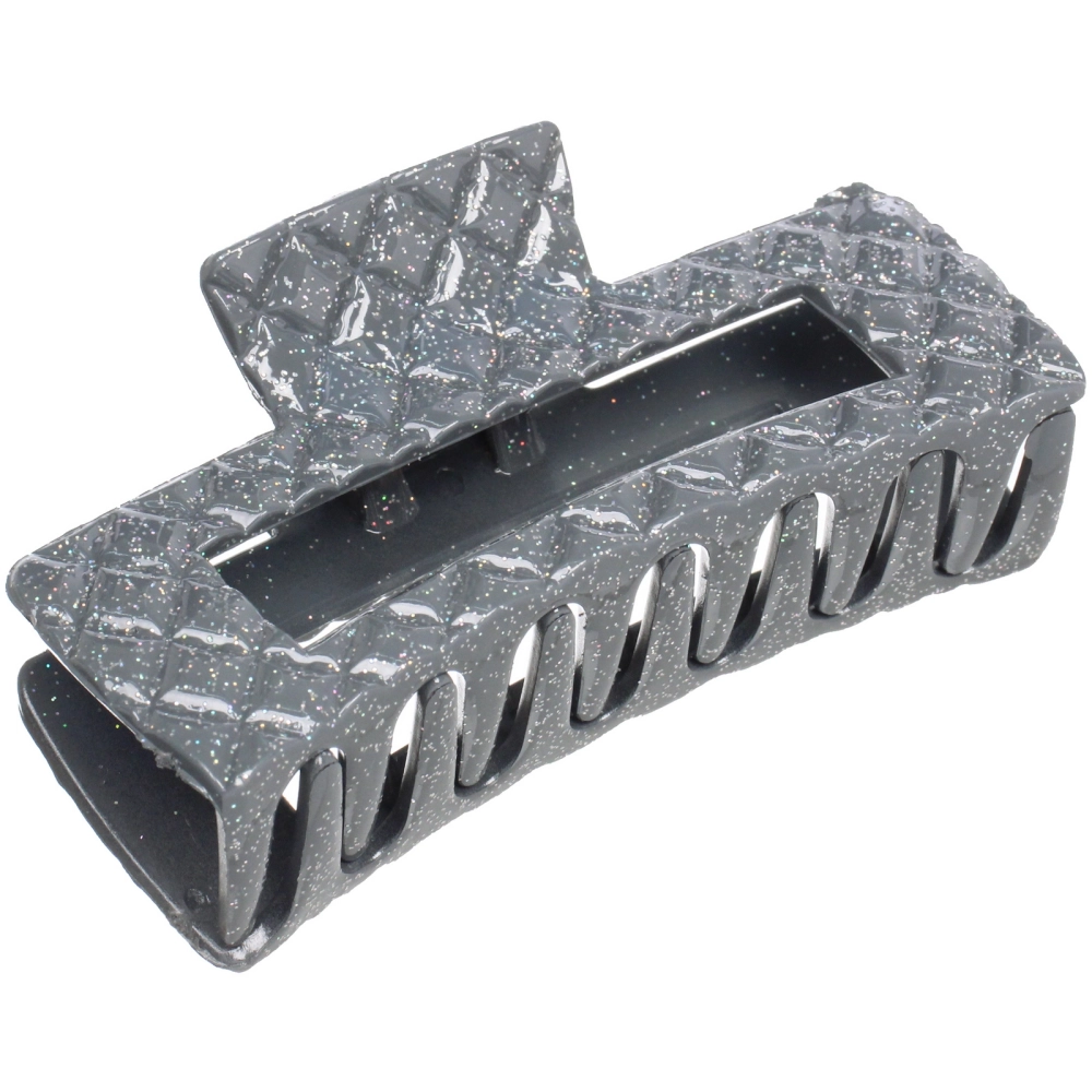 Заколка - краб для волос «AKS - MANTANA», микс 6 цветов, прямоугольник,10,5*3,5см