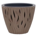 Кашпо для цветов пластиковое 1,6л d-16 см «Вдохновение» Мокачино