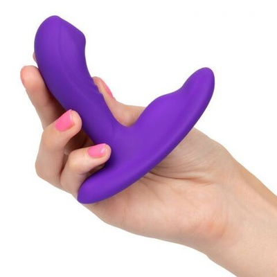 Фиолетовый вибромассажёр простаты Silicone Remote Pinpoint Pleaser (Цвет: фиолетовый)