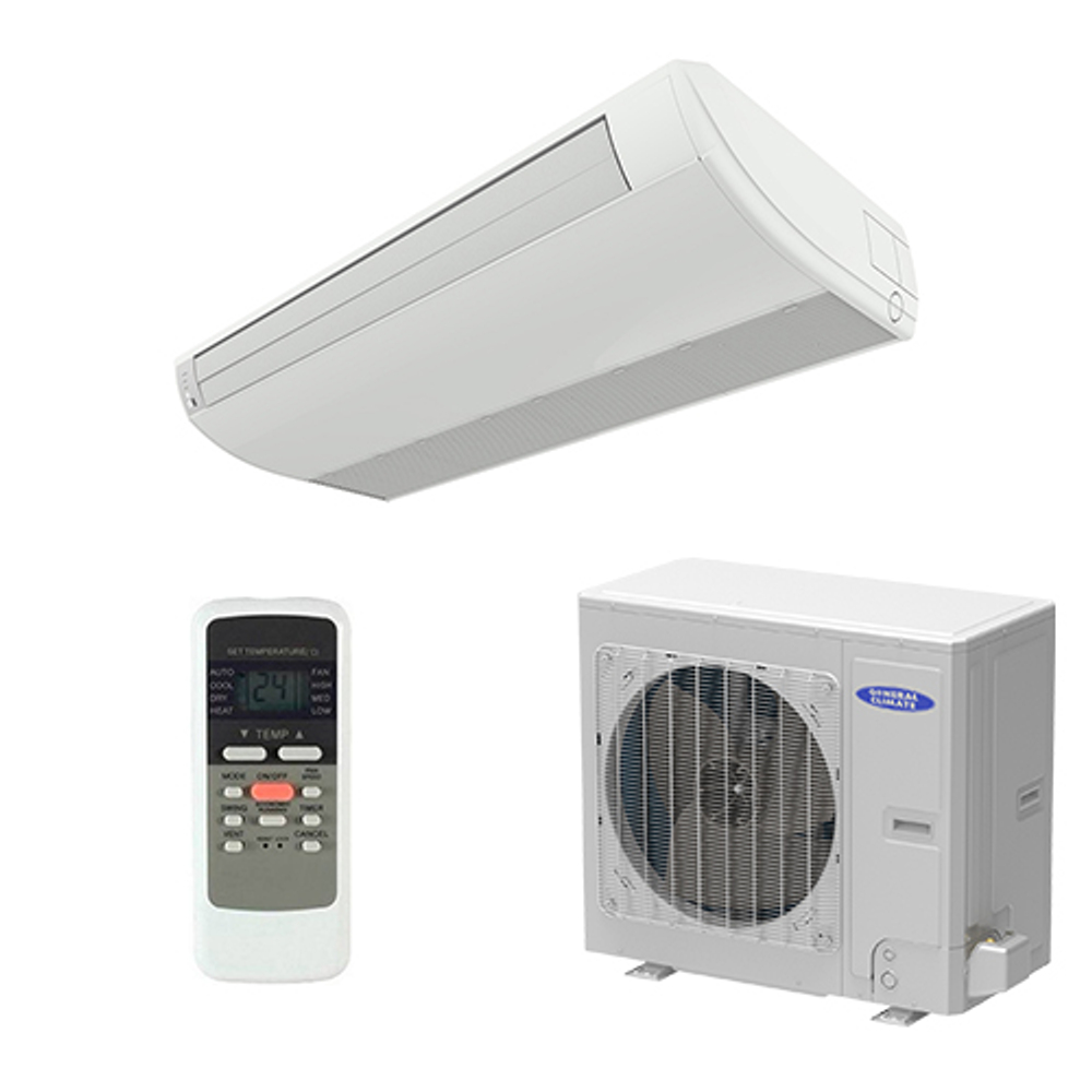 Коммерческая сплит-система напольно-потолочного типа General Climate тип F GC-CF60HRF / GU-U60HF