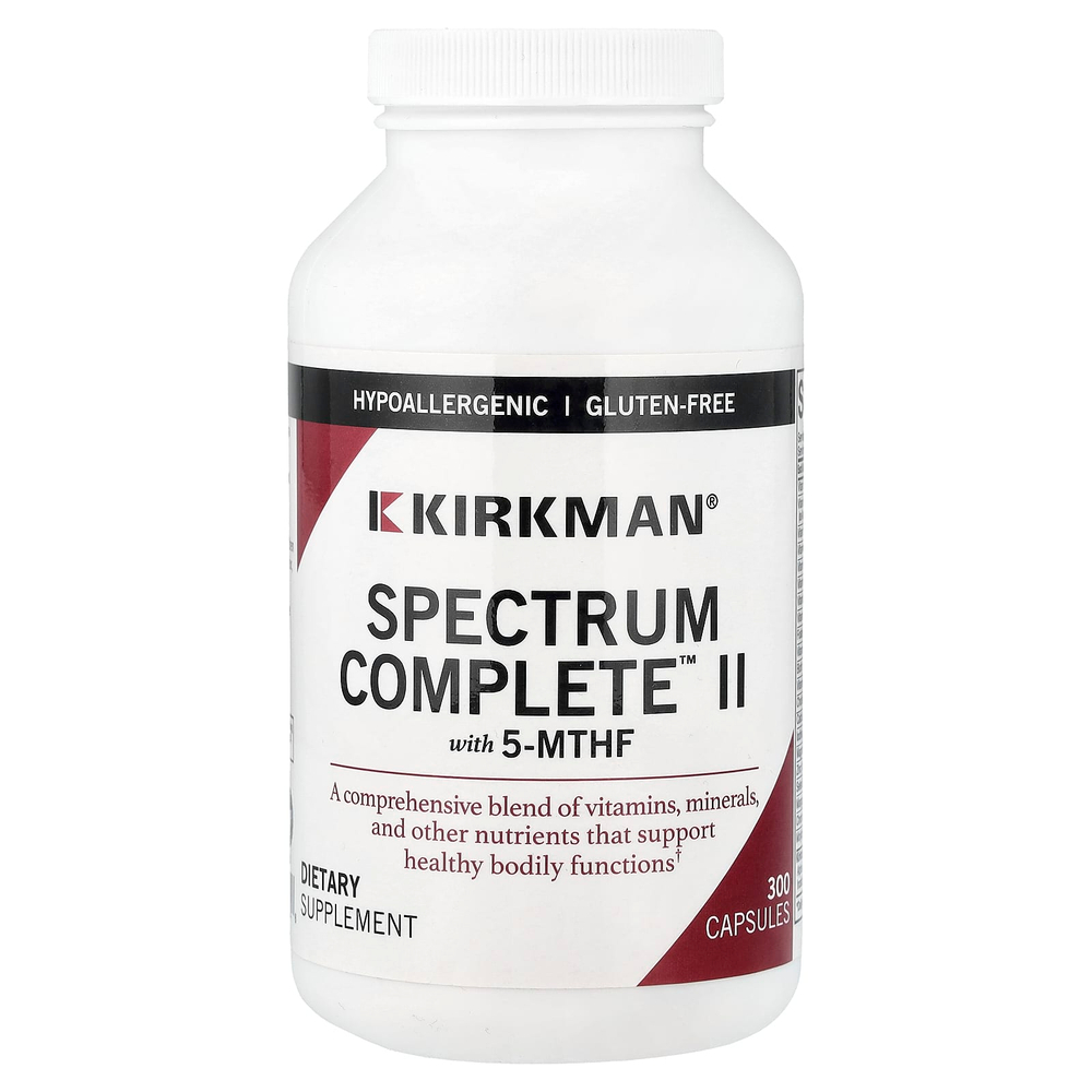 Kirkman Labs, Spectrum Complete™ II с 5-MTHF, 300 капсул