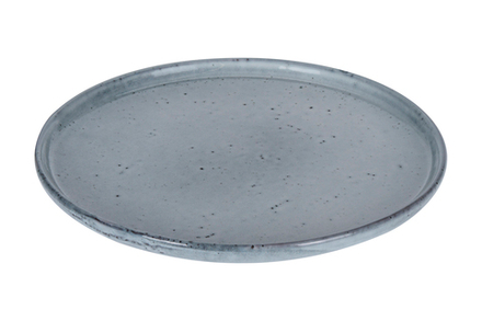 Тарелка обеденная керамическая серая 28 см