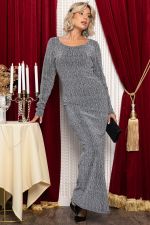 Платье вечернее Сонет (серебро) П14765-24М LT Collection