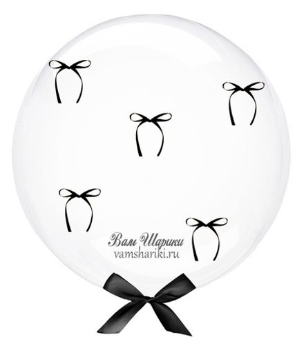 Шар с гелием "Баблс с бантиками" 60 см