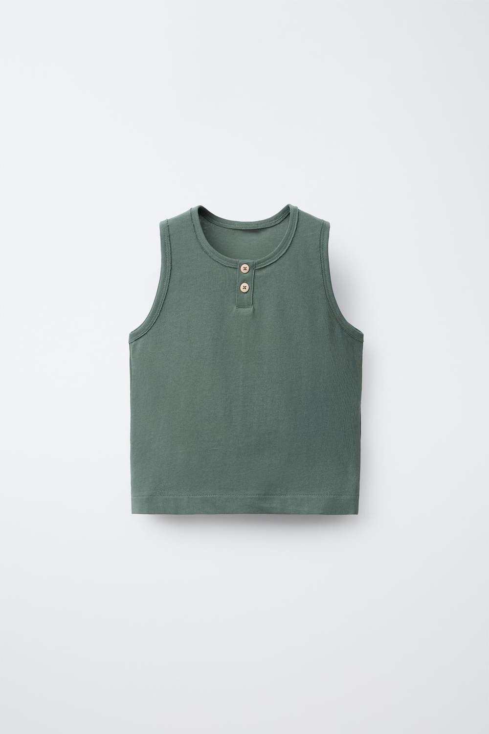 ZARA МАЙКА С ПУГОВИЦАМИ, СЕРЫЙ/СИНИЙ