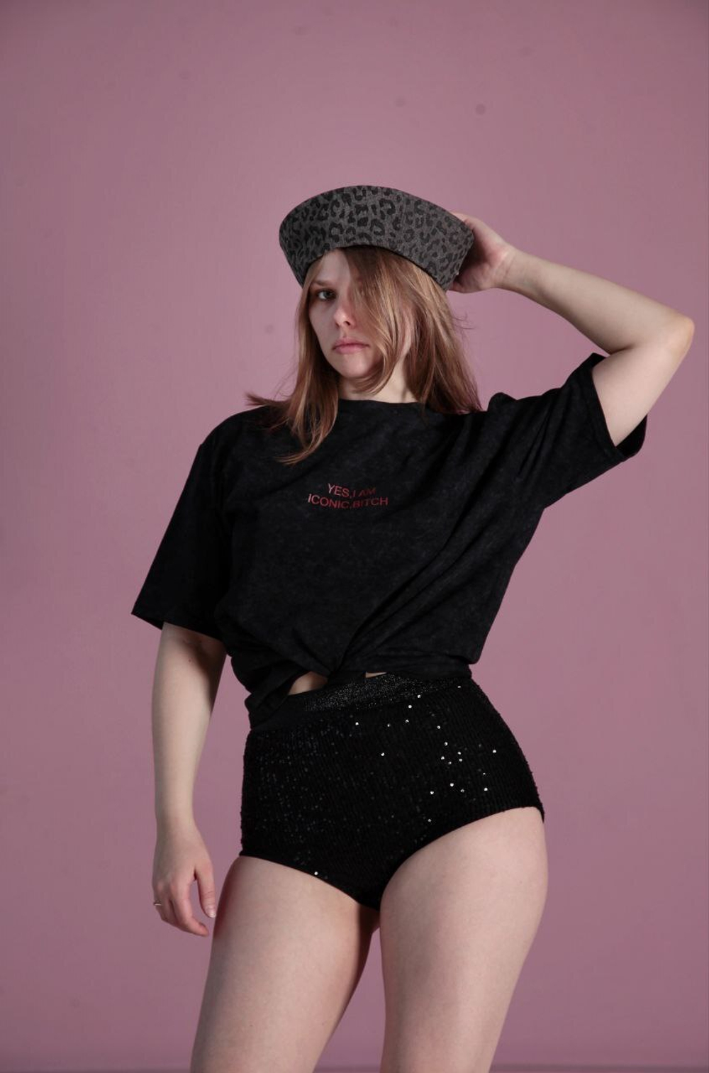 I am iconic, bitch Футболка из вареного трикотажа