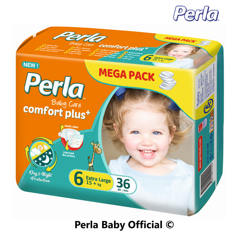 Подгузники PERLA CP MEGA EXTRA LARGE 36 шт 15+ кг