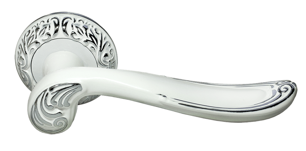 Дверные ручки Morelli "GIUSEPPE" MH-22-CLP W/PC - Цвет - Белый/хром