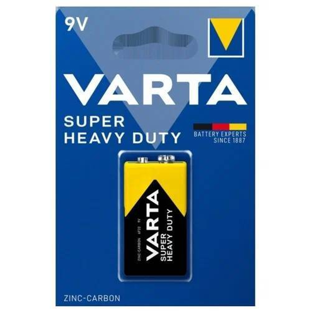Батарейка VARTA Zinc carbon 9V (Крона)
