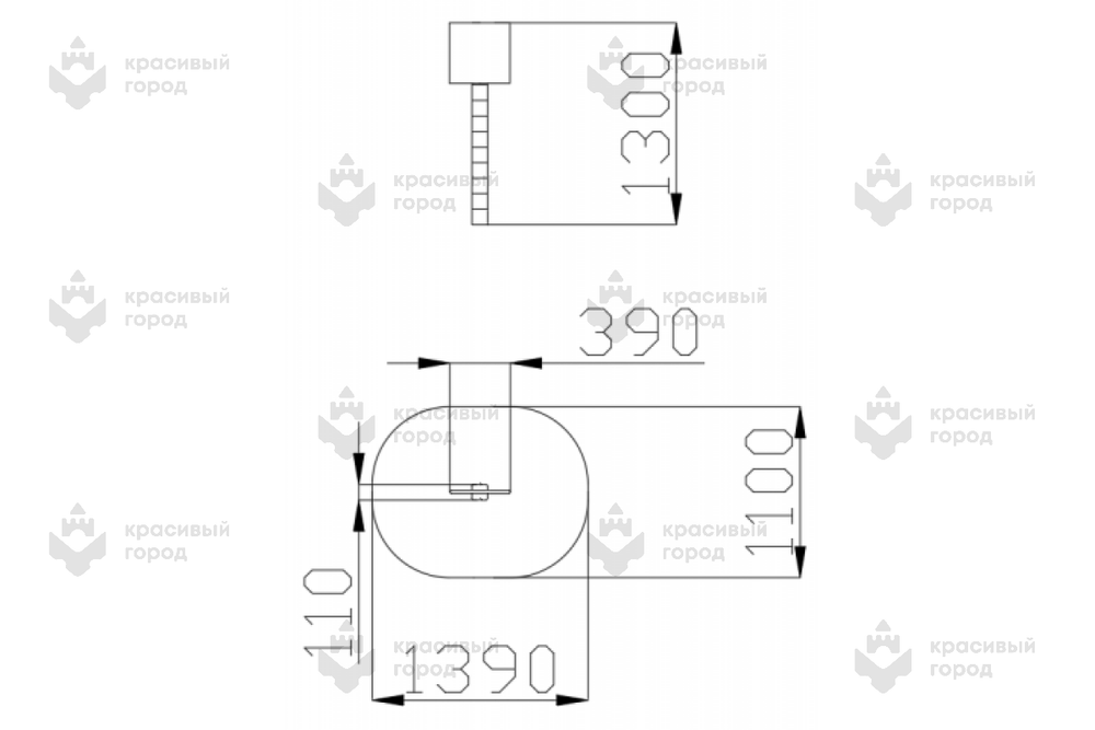 Игровой элемент Знак пешеходного перехода стационарный