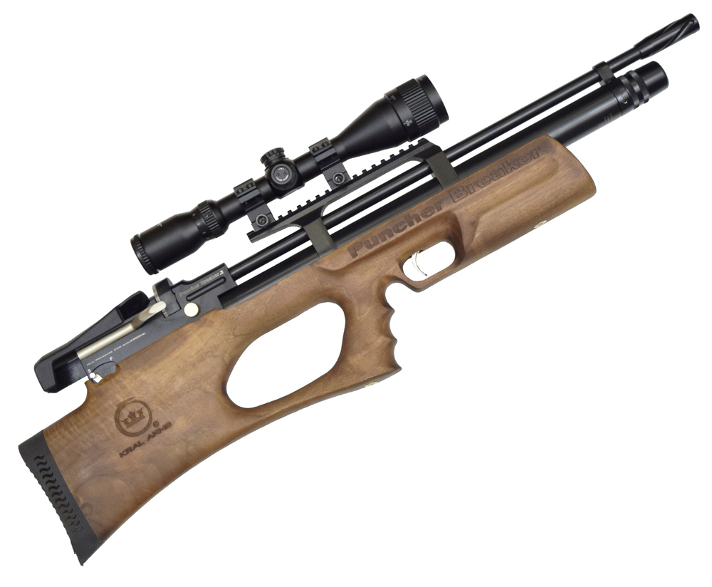 Винтовка пневматическая KRAL ARMS Puncher Breaker 3, кал. 5,5мм, дерево